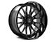Axe Wheels Atlas Gloss Black Milled 6-Lug Wheel; 24x12; -44mm Offset (03-09 4Runner)