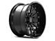 Axe Wheels Atlas Gloss Black Milled 6-Lug Wheel; 24x12; -44mm Offset (03-09 4Runner)