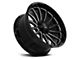Axe Wheels Chronus Gloss Black Milled 6-Lug Wheel; 22x10; -19mm Offset (17-24 Titan)