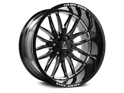 Axe Wheels Hades Gloss Black Milled 6-Lug Wheel; 20x9.5; 15mm Offset (21-24 Bronco, Excluding Raptor)