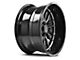 Axe Wheels Hades Gloss Black Milled 6-Lug Wheel; 20x9.5; 15mm Offset (16-23 Tacoma)