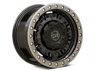 Black Rhino Abrams Gloss Gunblack with Machined Dark Tint 6-Lug Wheel; 20x9.5; 12mm Offset (17-23 Titan)