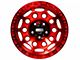 Axe Wheels Chaos Candy Red 6-Lug Wheel; 17x9; 0mm Offset (21-24 Bronco, Excluding Raptor)