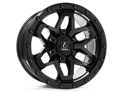 Axe Wheels Syrinks Satin Black 6-Lug Wheel; 17x9; -15mm Offset (21-24 Bronco, Excluding Raptor)