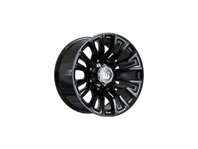 Wesrock Wheels Maverick Gloss Black Milled 6-Lug Wheel; 20x10; -12mm Offset (03-09 4Runner)