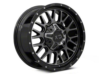 XD Snare Gloss Black with Gray Tint 6-Lug Wheel; 20x12; -44mm Offset (16-23 Titan XD)