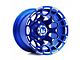Wesrock Wheels Spur Candy Blue Milled 6-Lug Wheel; 20x10; -12mm Offset (21-24 Bronco, Excluding Raptor)