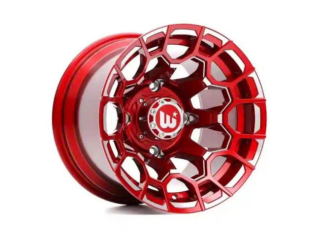 Wesrock Wheels Spur Candy Red Milled 6-Lug Wheel; 20x10; -12mm Offset (22-24 Bronco Raptor)