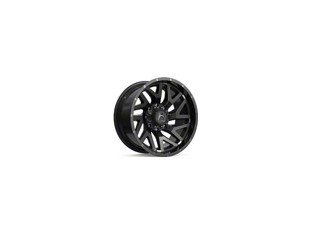 Hartes Metal Stealth Gloss Black Machined with Dark Tint 6-Lug Wheel; 20x10; -18mm Offset (16-23 Tacoma)