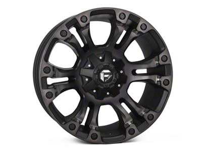 Fuel Wheels Vapor Matte Black Double Dark Tint 6-Lug Wheel; 18x9; 1mm Offset (16-23 Titan XD)