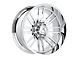 Hartes Metal Whipsaw Polished 6-Lug Wheel; 20x10; -18mm Offset (21-24 Bronco, Excluding Raptor)