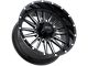 Impact Wheels 833 Gloss Black Milled 6-Lug Wheel; 17x9; -12mm Offset (16-23 Tacoma)