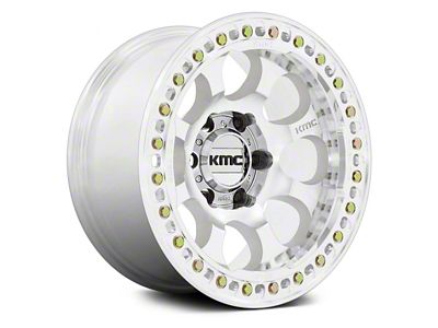 KMC Riot Beadlock Machined 6-Lug Wheel; 17x9; -12mm Offset (2024 Tacoma)
