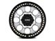 KMC Riot Beadlock Machined Face with Satin Black Windows and Ring 6-Lug Wheel; 17x9; -12mm Offset (16-23 Tacoma)