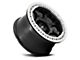 KMC Riot Beadlock Satin Black with Machined Ring 6-Lug Wheel; 17x9; -12mm Offset (16-23 Tacoma)