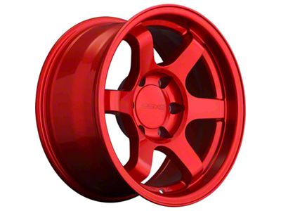 9Six9 Wheels SIX-1 Truck/SUV Candy Apple Red 6-Lug Wheel; 18x9; 0mm Offset (2024 Tacoma)