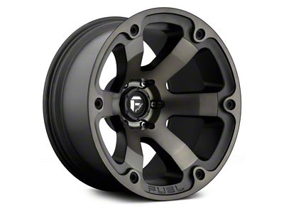 Fuel Wheels Beast Matte Black Double Dark Tint 6-Lug Wheel; 17x9; 19mm Offset (16-23 Tacoma)