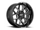 Moto Metal MO803 Banshee Gloss Black Milled 6-Lug Wheel; 20x10; -18mm Offset (03-09 4Runner)