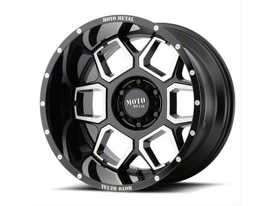 Moto Metal MO981 Spade Gloss Black Machined 6-Lug Wheel; 20x10; -24mm Offset (05-15 Tacoma)