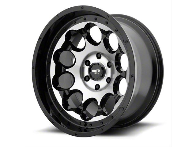 Moto Metal MO990 Rotary Gloss Black Machined 6-Lug Wheel; 20x12; -44mm Offset (16-24 Titan XD)