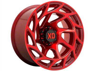 XD Onslaught Candy Red 6-Lug Wheel; 17x9; 0mm Offset (05-15 Tacoma)