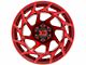 XD Onslaught Candy Red 6-Lug Wheel; 17x9; -12mm Offset (16-23 Tacoma)