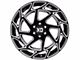 XD Onslaught Gloss Black Milled 6-Lug Wheel; 17x9; -12mm Offset (21-24 Bronco, Excluding Raptor)