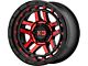 XD Recon Gloss Black Machined with Red Tint 6-Lug Wheel; 17x9; -12mm Offset (16-23 Tacoma)
