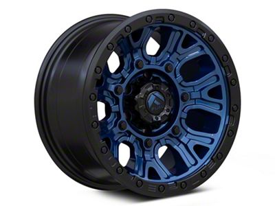 Fuel Wheels Traction Dark Blue with Black Ring 6-Lug Wheel; 17x9; -12mm Offset (2024 Tacoma)