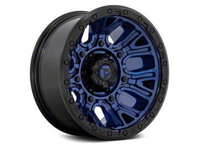 Fuel Wheels Traction Dark Blue with Black Ring 6-Lug Wheel; 17x9; 1mm Offset (2024 Tacoma)