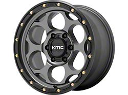 KMC Dirty Harry Satin Gray with Black Lip 6-Lug Wheel; 20x9; 0mm Offset (22-23 Tundra)