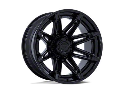 Fuel Wheels Fusion Forged Brawl Matte Black with Gloss Black Lip 6-Lug Wheel; 22x10; -18mm Offset (17-24 Titan)