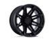 Fuel Wheels Fusion Forged Brawl Matte Black with Gloss Black Lip 6-Lug Wheel; 24x12; -44mm Offset (22-24 Tundra)