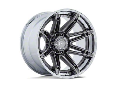 Fuel Wheels Fusion Forged Brawl Platinum with Chrome Lip 6-Lug Wheel; 20x10; -18mm Offset (2024 Tacoma)