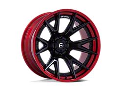 Fuel Wheels Fusion Forged Catalyst Matte Black with Candy Red Lip 6-Lug Wheel; 22x10; -18mm Offset (22-23 Tundra)
