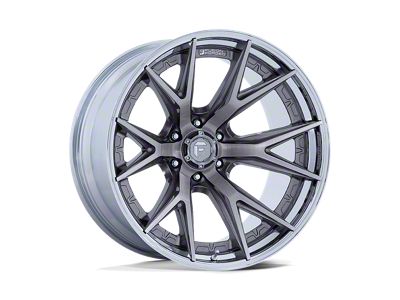 Fuel Wheels Fusion Forged Catalyst Platinum with Chrome Lip 6-Lug Wheel; 20x10; -18mm Offset (22-24 Tundra)
