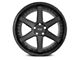 Niche Altair Gloss Black with Matte Black Lip 6-Lug Wheel; 22x10; 25mm Offset (16-24 Titan XD)