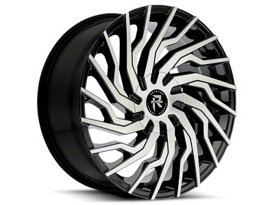 Revenge Luxury Wheels RL-101 Black Machined 6-Lug Wheel; 24x9; 25mm Offset (16-24 Titan XD)