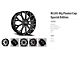 Revenge Luxury Wheels RL-105 Big Floater Black Machined 6-Lug Wheel; 28x9.5; 25mm Offset (05-15 Tacoma)
