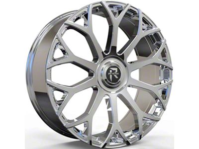 Revenge Luxury Wheels RL-105 Big Floater Chrome 6-Lug Wheel; 24x9; 25mm Offset (21-24 Bronco, Excluding Raptor)