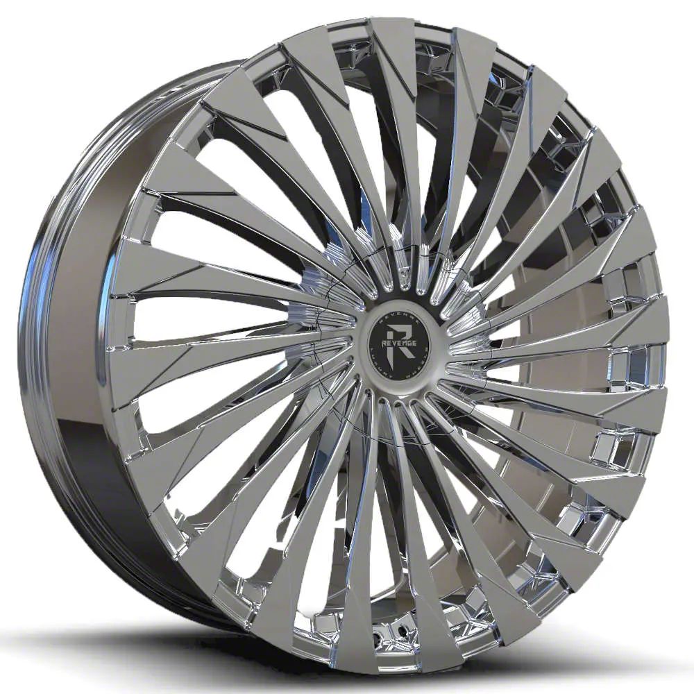 Revenge Luxury Wheels Tacoma RL-106 Chrome 6-Lug Wheel; 24x9; 25mm Offset  RL106-249061351397+25C (16-23 Tacoma) - Free Shipping