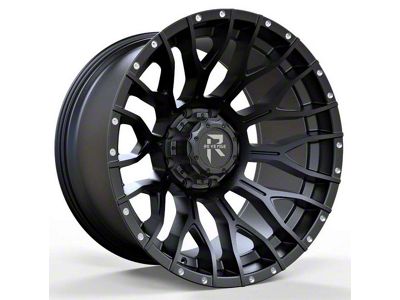 Revenge Off-Road Wheels RV-201 Satin Black with Dots 6-Lug Wheel; 20x10; -19mm Offset (17-24 Titan)
