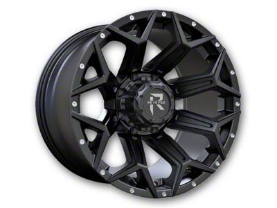 Revenge Off-Road Wheels RV-202 Satin Black with Dots 6-Lug Wheel; 20x9; 0mm Offset (22-24 Tundra)