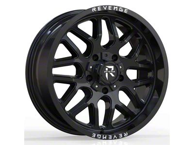 Revenge Off-Road Wheels RV-206 Gloss Black 6-Lug Wheel; 20x9; 0mm Offset (22-24 Tundra)