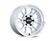 KMC Range Gloss Silver with Machined Face 6-Lug Wheel; 17x8.5; -10mm Offset (05-15 Tacoma)