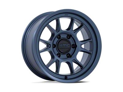 KMC Range Metallic Blue 6-Lug Wheel; 17x8.5; -10mm Offset (05-15 Tacoma)