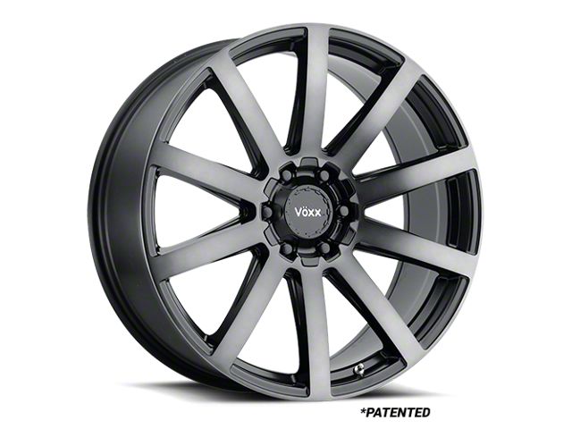 Voxx Vento Gloss Black Dark Tint 6-Lug Wheel; 22x9; 30mm Offset (22-24 Bronco Raptor)