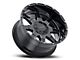 G-FX TR-12 Gloss Black Milled 6-Lug Wheel; 17x9; 12mm Offset (03-09 4Runner)