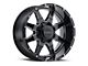 G-FX TR-12 Gloss Black Milled 6-Lug Wheel; 17x9; 12mm Offset (03-09 4Runner)