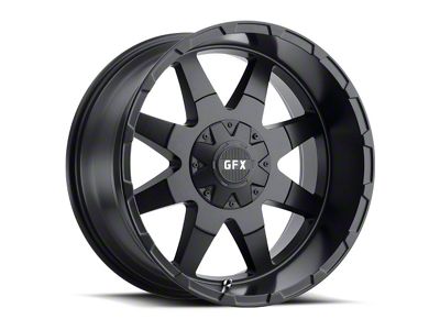 G-FX TR-12 Matte Black 6-Lug Wheel; 17x9; 12mm Offset (10-24 4Runner)